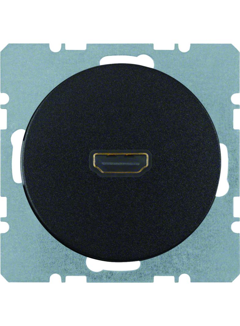 BERKER R.1/R.3 Gniazdo HDMI czarny 3315422045 HAGER