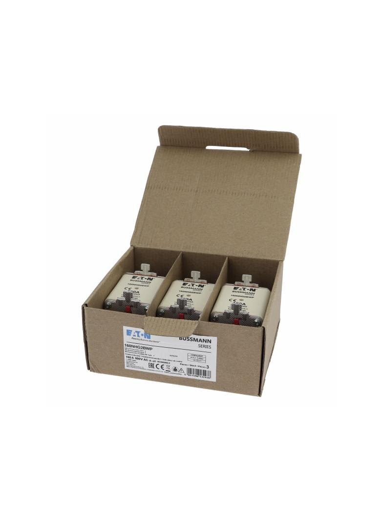 NH 160A 500V gG rozmiar 2 WEATHER RESISTANT NH LV 160A 500V gG rozmiar 2 WR 160NHG2BWP EATON