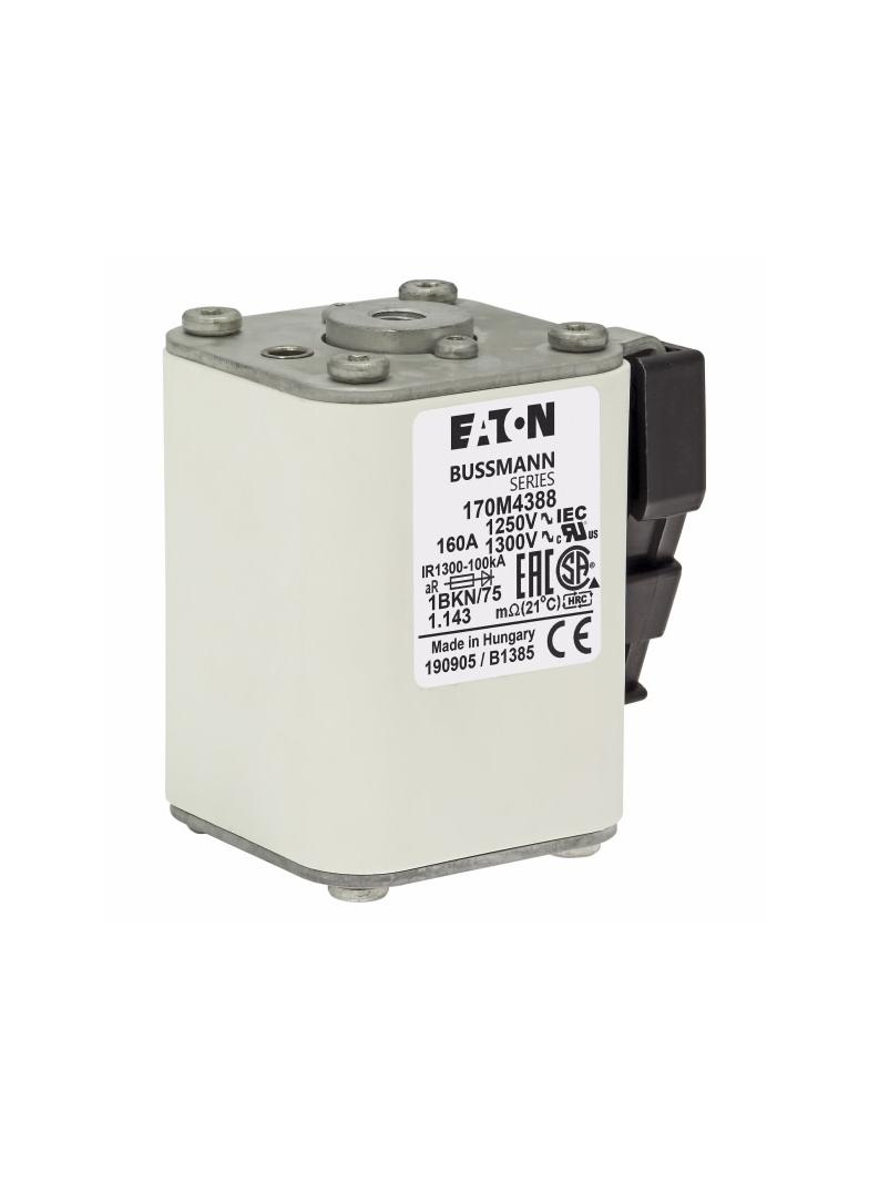 FUSE 160A 1250V 1BKN/75 AR CU Wkładka szybka 160A AC 1250V rozmiar 1 53x69x74 mm aR IEC UL 170M4388