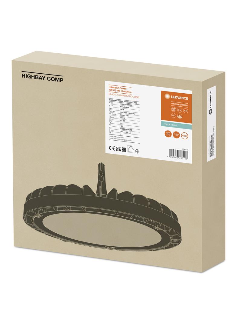 Oprawa HIGH BAY COMPACT V 166W 840 110DEG IP65