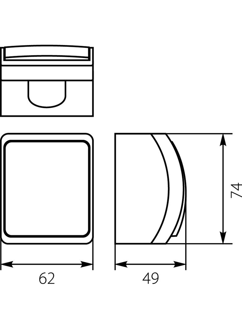 VW-Koala Łącznik światło n/t IP44 popiel VW 156-03 61.353 OPATÓWEK