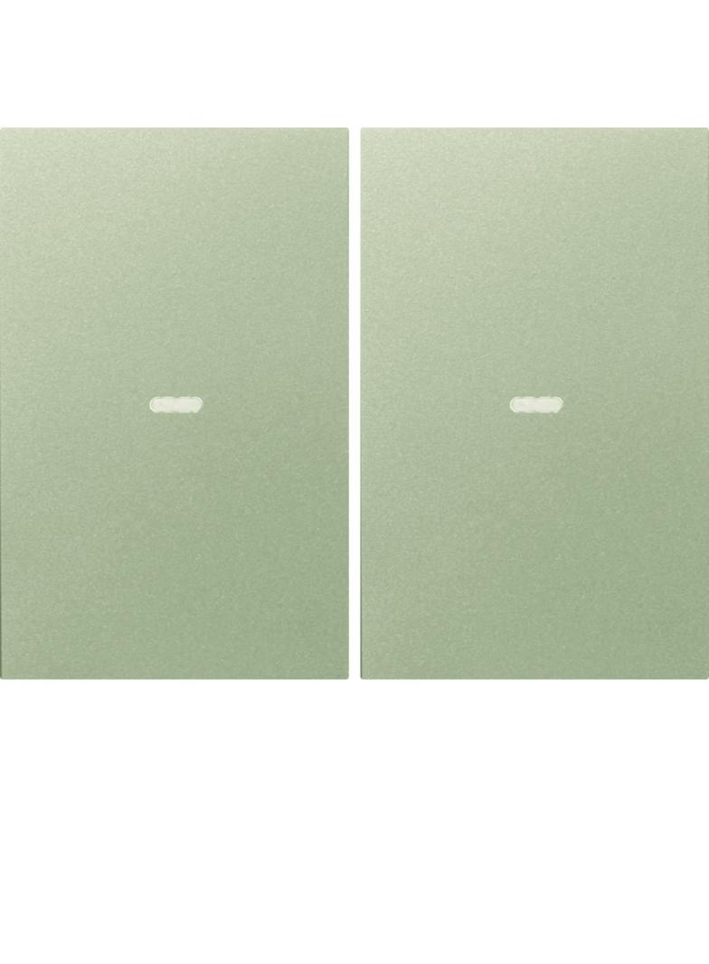 BERKER KNX e/s K.x Klawisze z soczewką do modułu przycisku podwójnego stal szlachetna lakierowana. 80960373 HAGER
