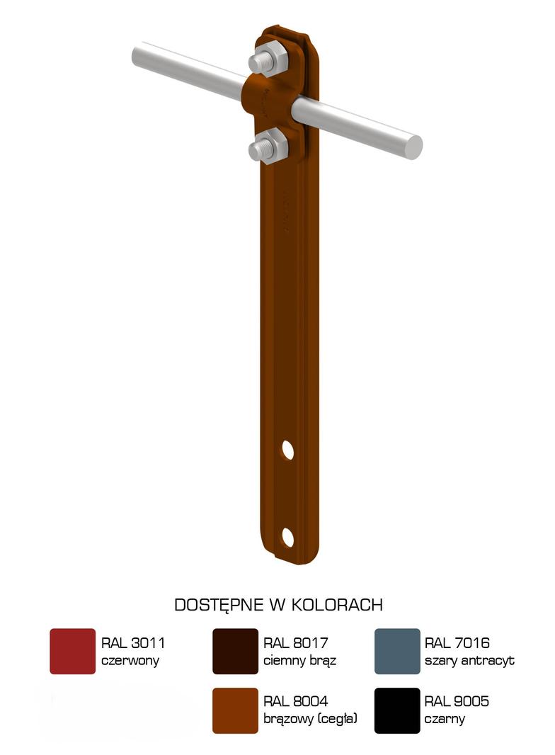 AN-12/LA/-N Uchwyt prosty L=18cm Z-śruba /LA/