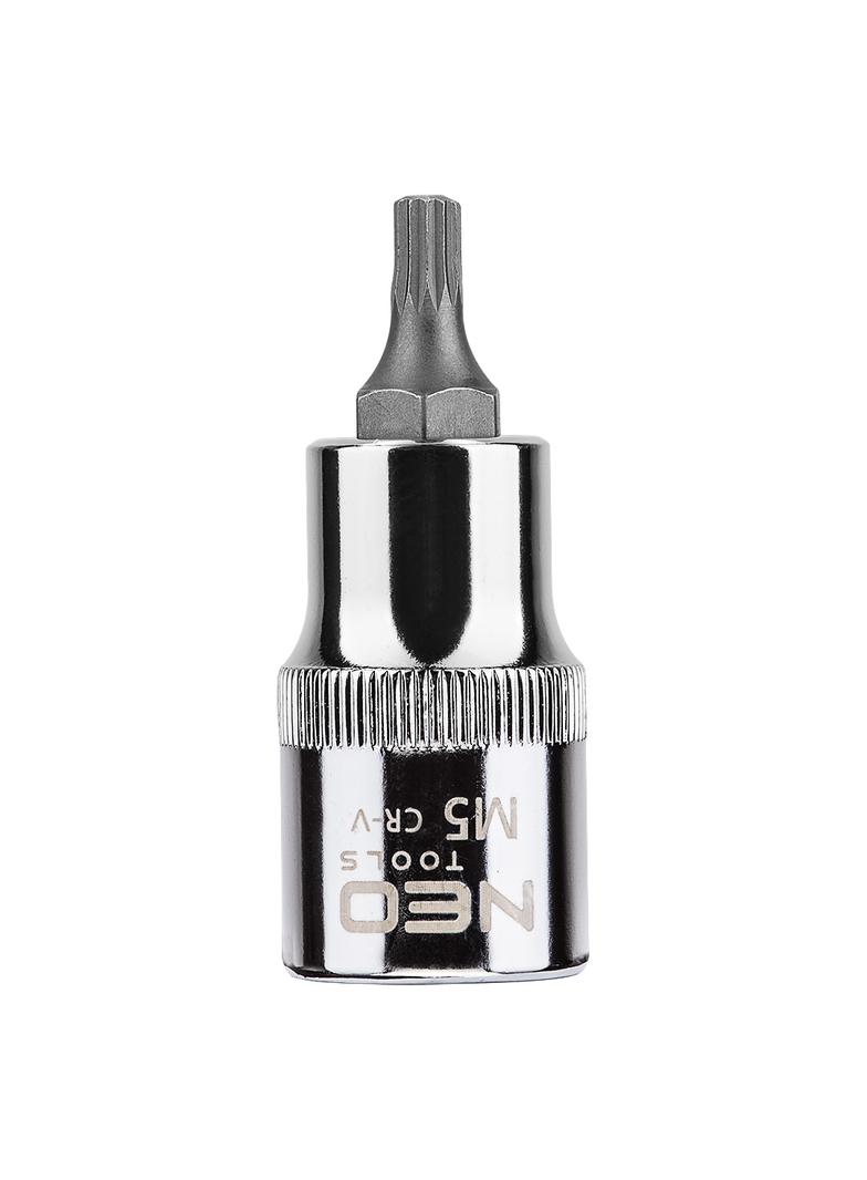 Końcówka Spline na nasadce 1/2", M5 x 55 mm