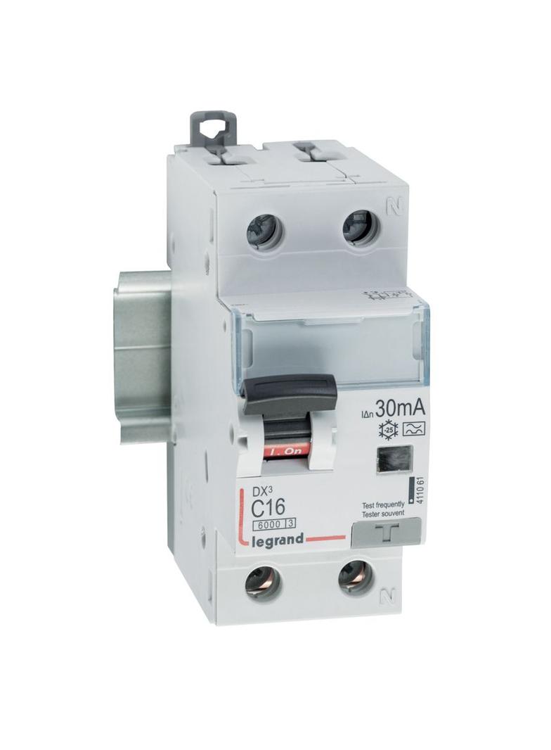Wyłącznik Różnicowo-Nadprądowy 2P 16A C 0,03A Typa P312 DX3 411061 LEGRAND