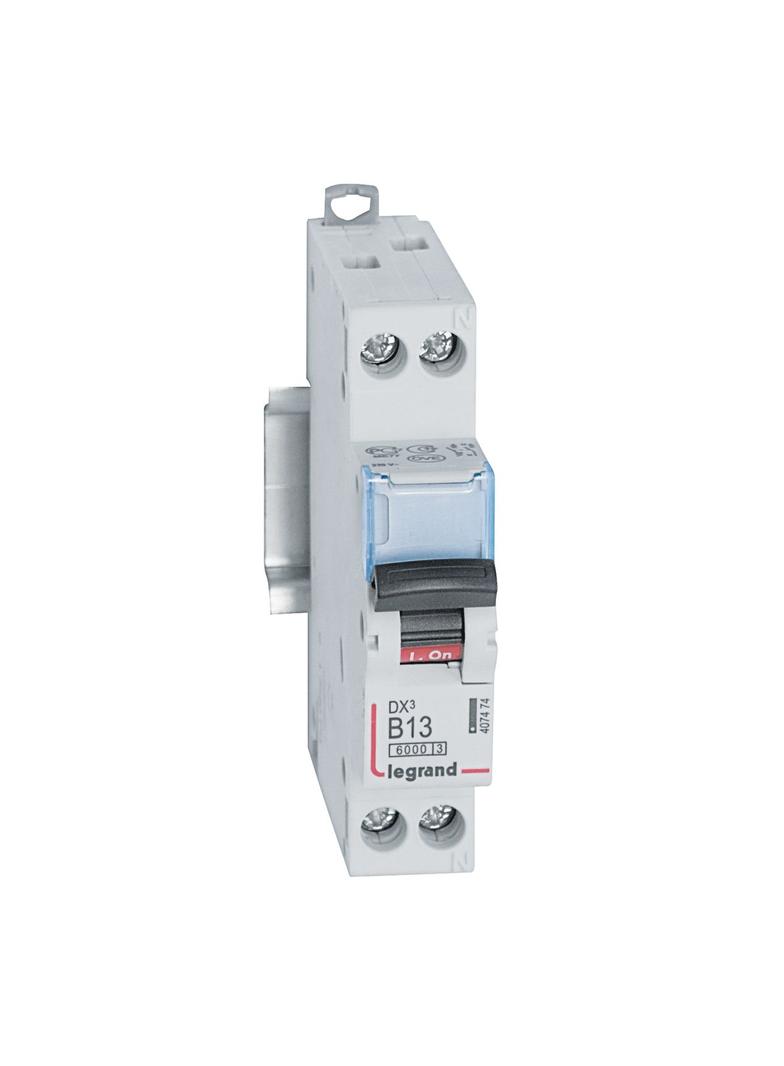 Wyłącznik Nadprądowy S 301N 1P+N B 13 6kA DX3 407474 LEGRAND