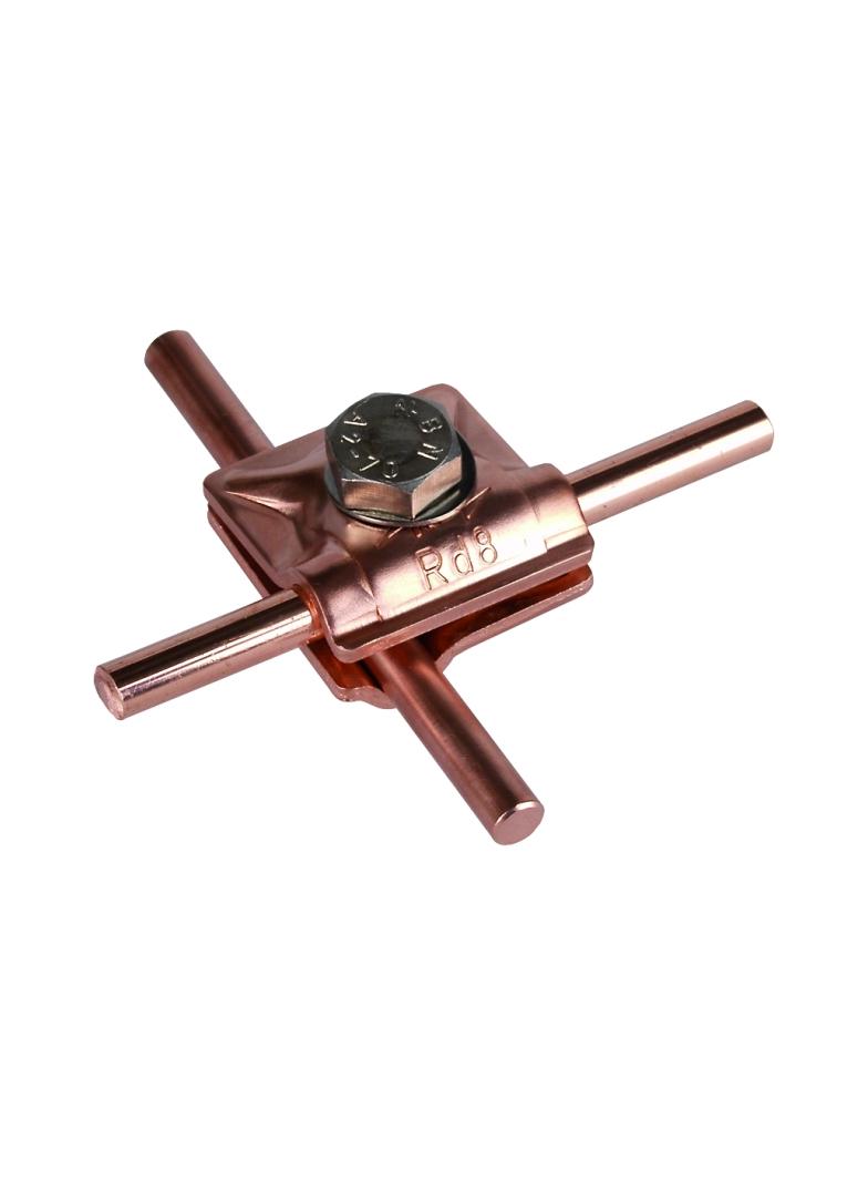 Zacisk uniwersalny MV do drutu 8 mm, Cu