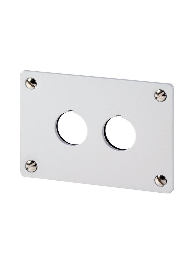 M22-E2 Płyta czołowa do montażu podtynkowego - 2 otwory 22mm 216543 EATON