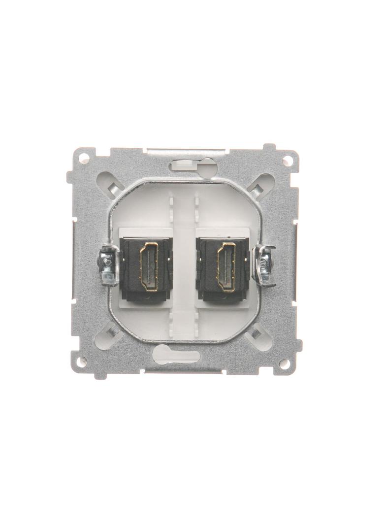 Simon Basic Gniazdo HDMI podwójne biały BMGHDMI2.01/11 KONTAKT