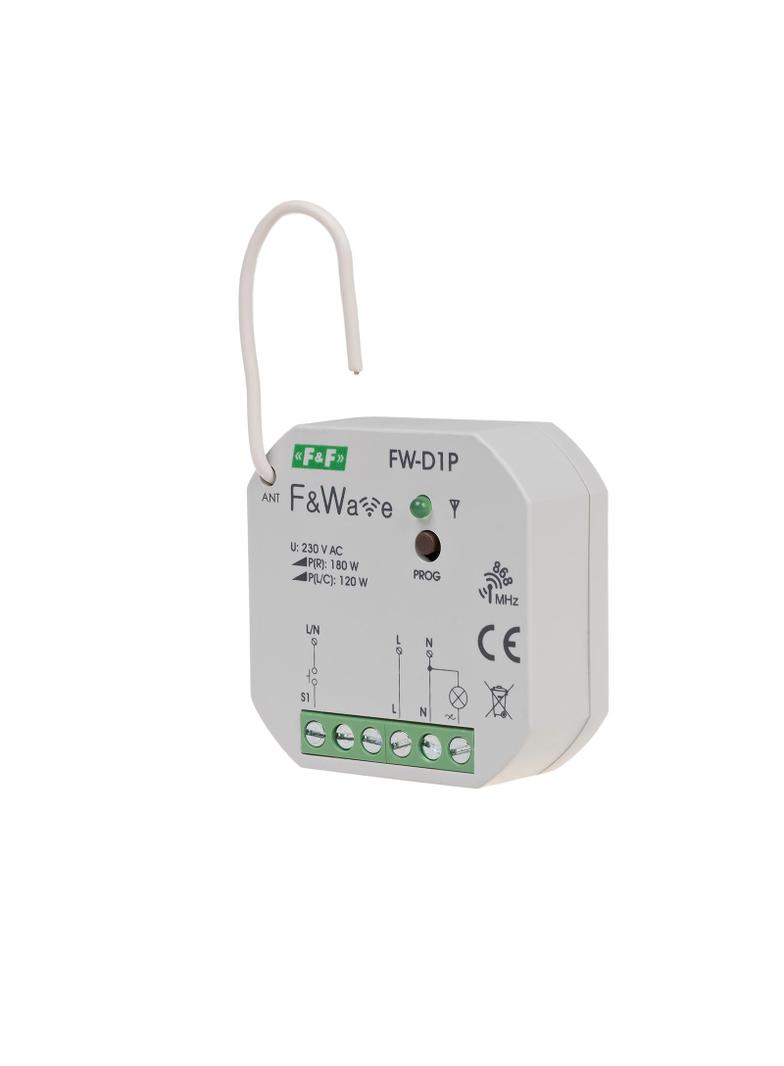 Radiowy ściemniacz uniwersalny 230V - montaż PDT 85-265V AC/DC FW-D1P F&F