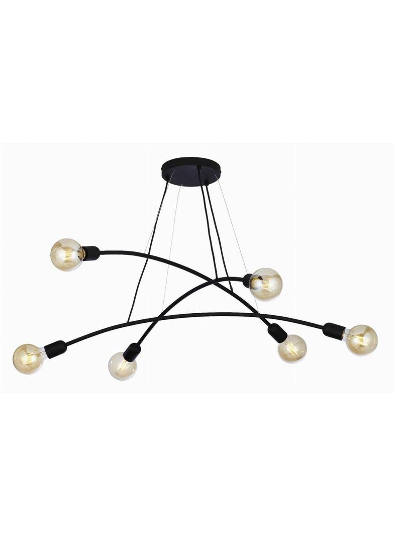 TK-Lighting lampa wisząca Helix 6xE27 max 60W czarna