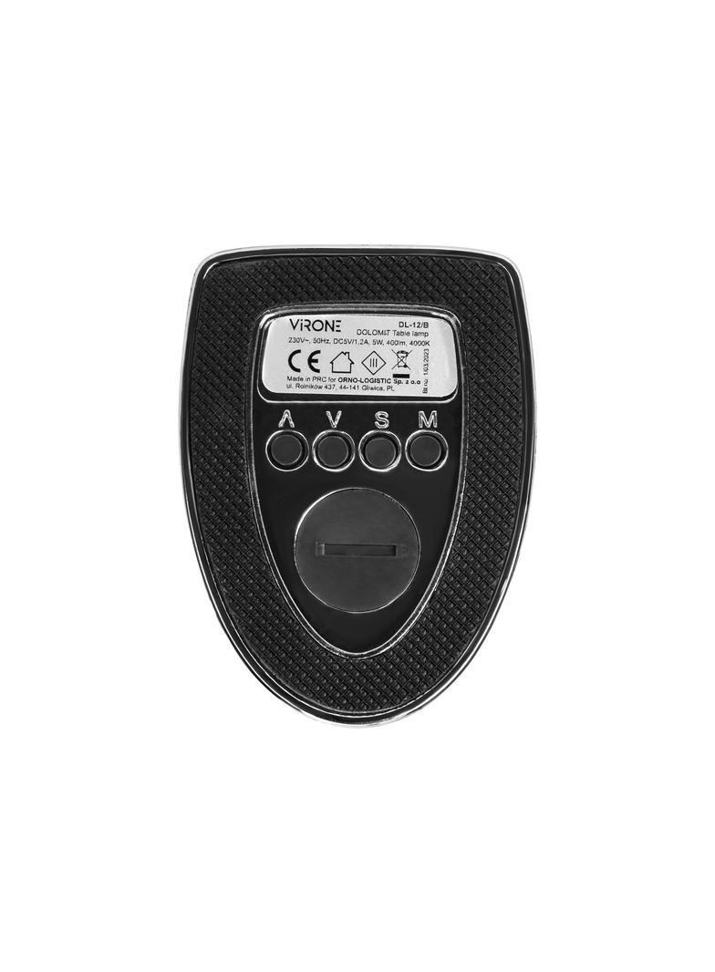 Lampka biurkowa z budzikiem DOLOMIT LED 5W 400lm 4000K czarna VIRONE