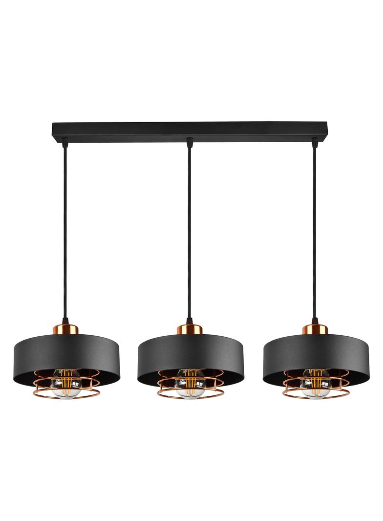 Chiro 3P E27 lampa wisząca max. 3x60W czarna AD-LD-6268BE27M ORNO