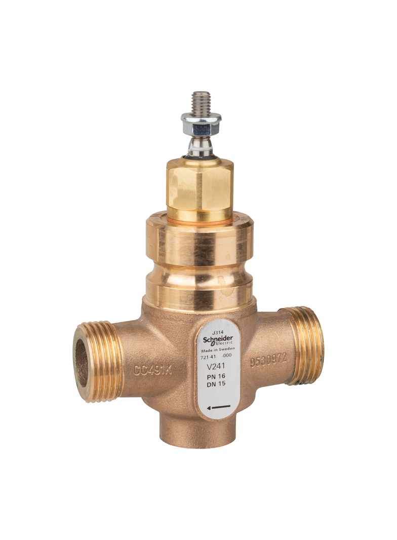 V241, zawór regulacyjny, 2-drogowy, DN15, kvs 0,25, przyłącze 1, gwint zewnętrzny, medium -20…150°C,