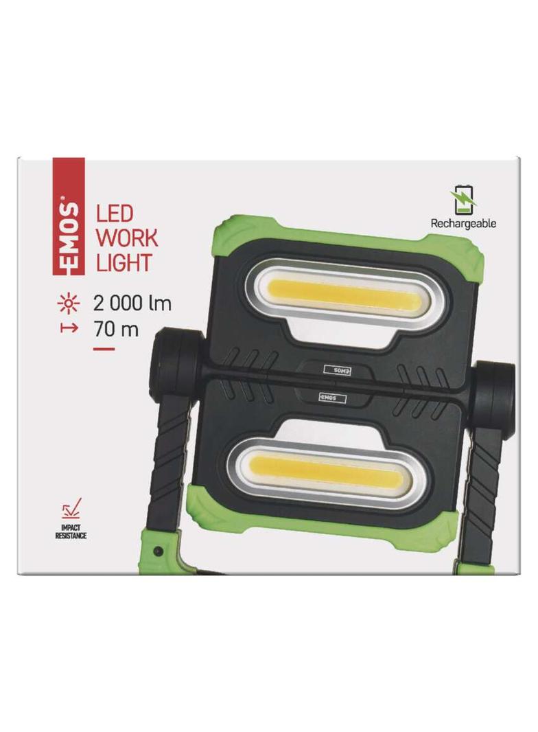 Naświetlacz LED 2x COB, 2000 lm powerbank 8000 mAh ładowalny P4536 EMOS