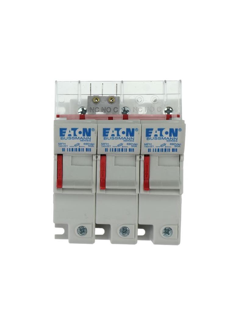 3 Pole 14x51 MFH Micro Switch Podstawa wkładki cylindrycznej 14x51 3P 50A 690VAC mikroprzekaźnik CH1