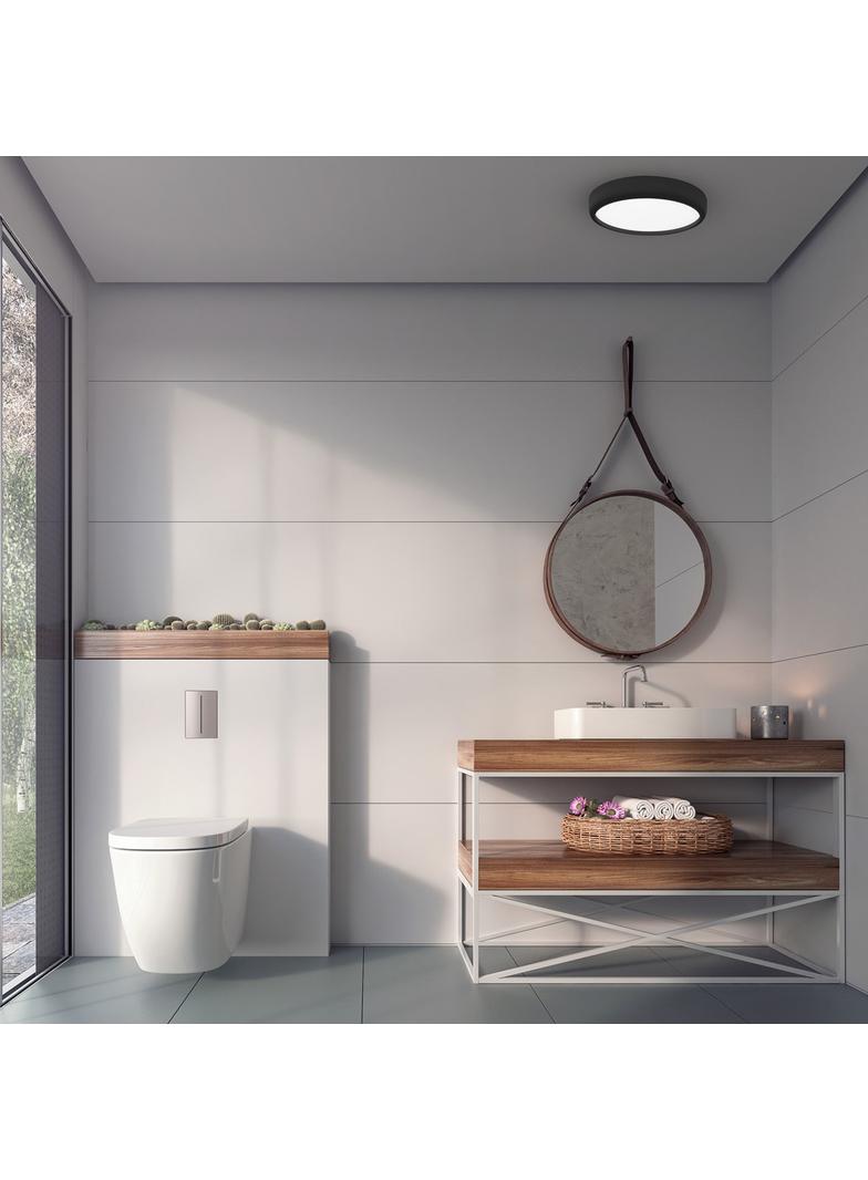 Milagro plafon LED Gea 36W 2520lm 3000K/6000K czarny ML6394