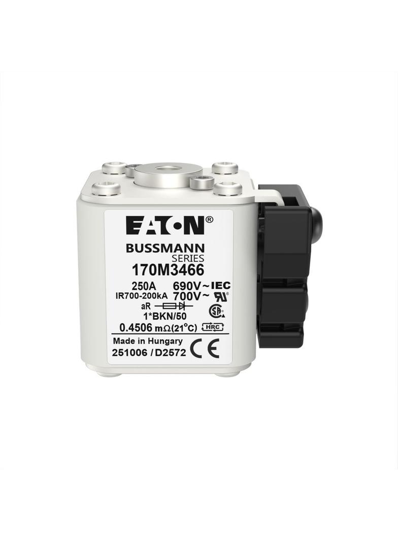FUSE 250A 690V 1*BKN/50 AR UC Wkładka szybka 250A AC 690V rozmiar 1 aR IEC UL 170M3466 EATON
