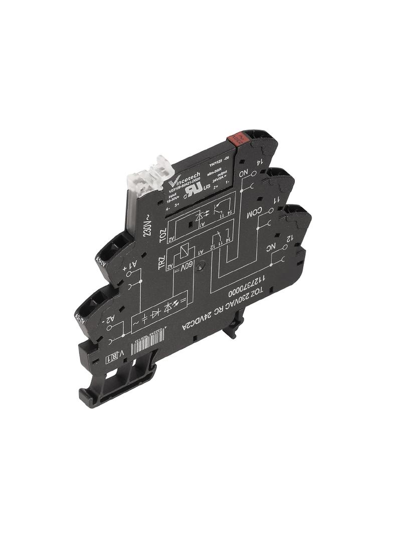 TOZ 120VAC RC 48VDC0,1A Przekaźnik półprzewodnikowy, 120 V AC ±10 %, Prostownik, Człon RC , 1 zestyk zwierny (Tranzystor bipolarny), 0…48 V DC, 100 mA, złącze sprężynowe /10szt./ 1127110000 WEIDMÜLLER