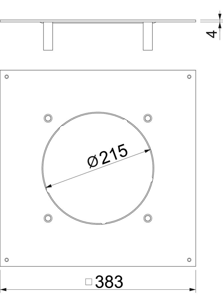 DUG 350-3 R4SL Pokrywa montażowa do wyż.obc.