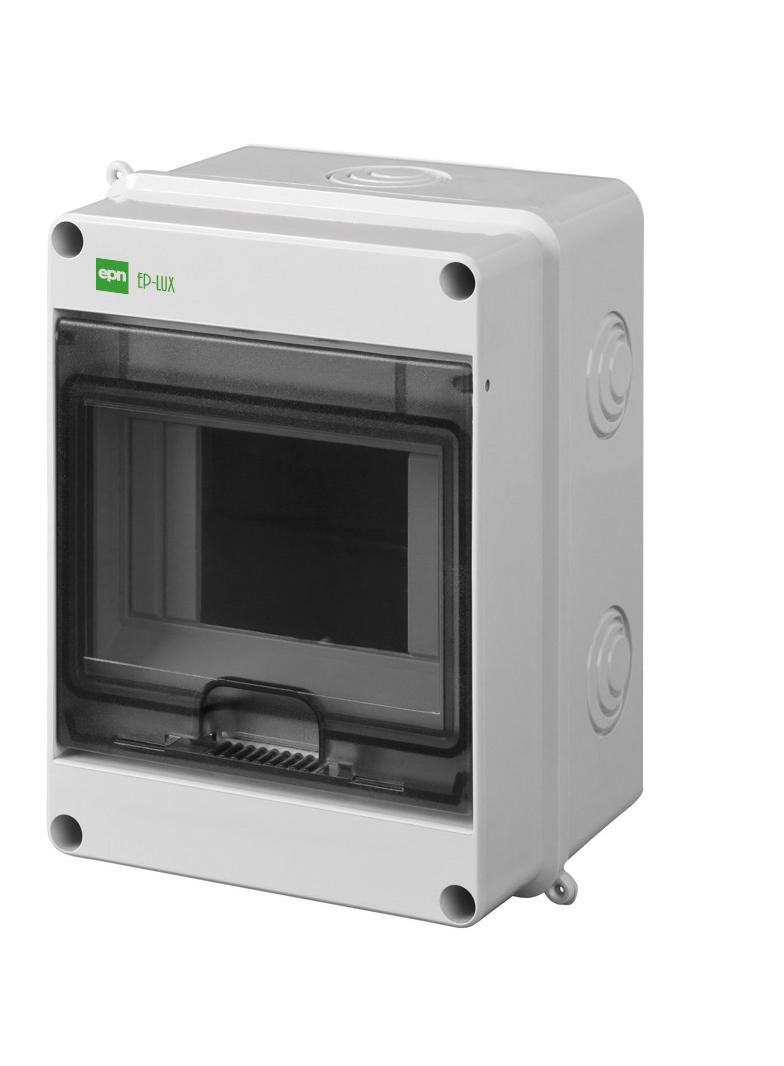 EP-LUX PLUS RN 1/5 drzwi transparentne (N+PE) IP55