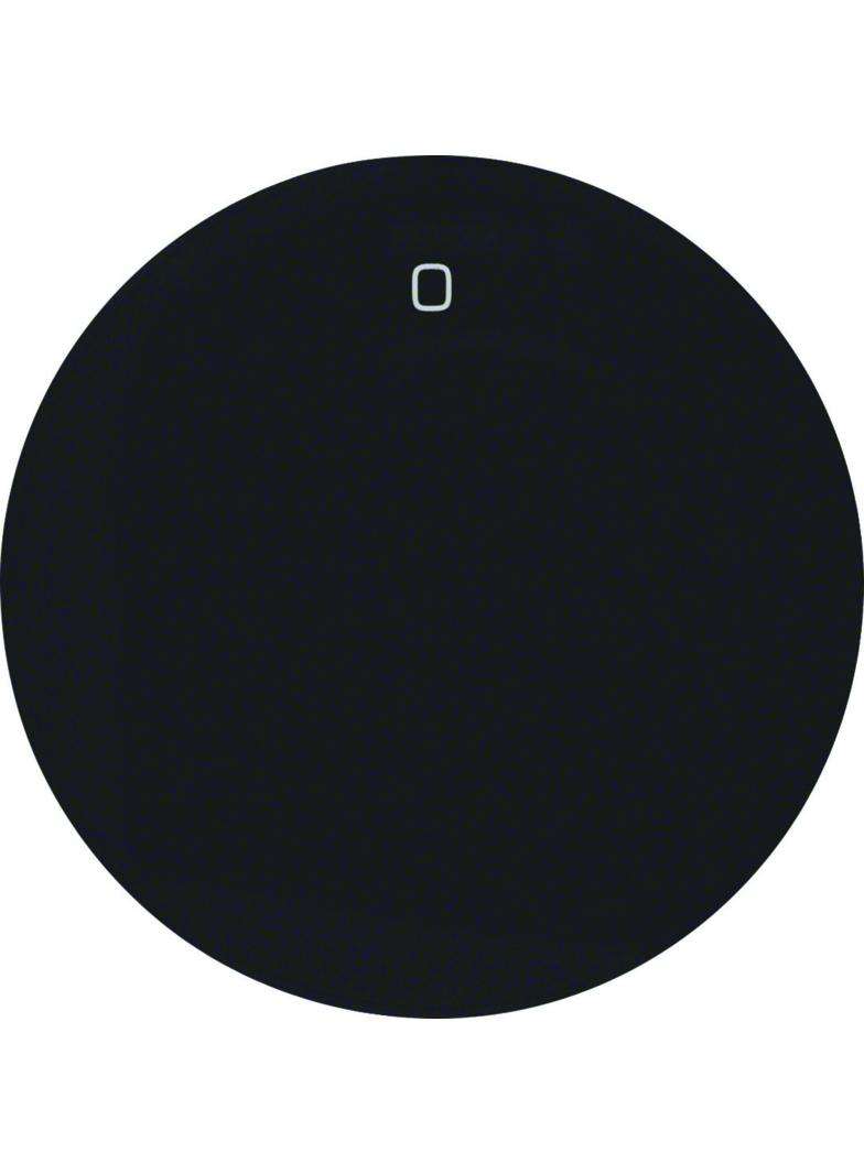 BERKER R.1/R.3 Klawisz z nadrukiem 0 do łącznika 1-klawiszowego czarny 16222045 HAGER