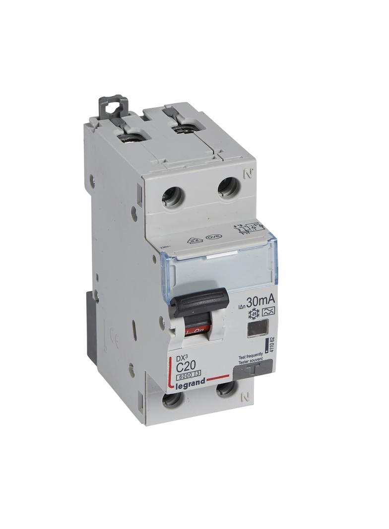 Wyłącznik Różnicowo-Nadprądowy 2P 20A C 0,03A Typa P312 DX3 411062 LEGRAND