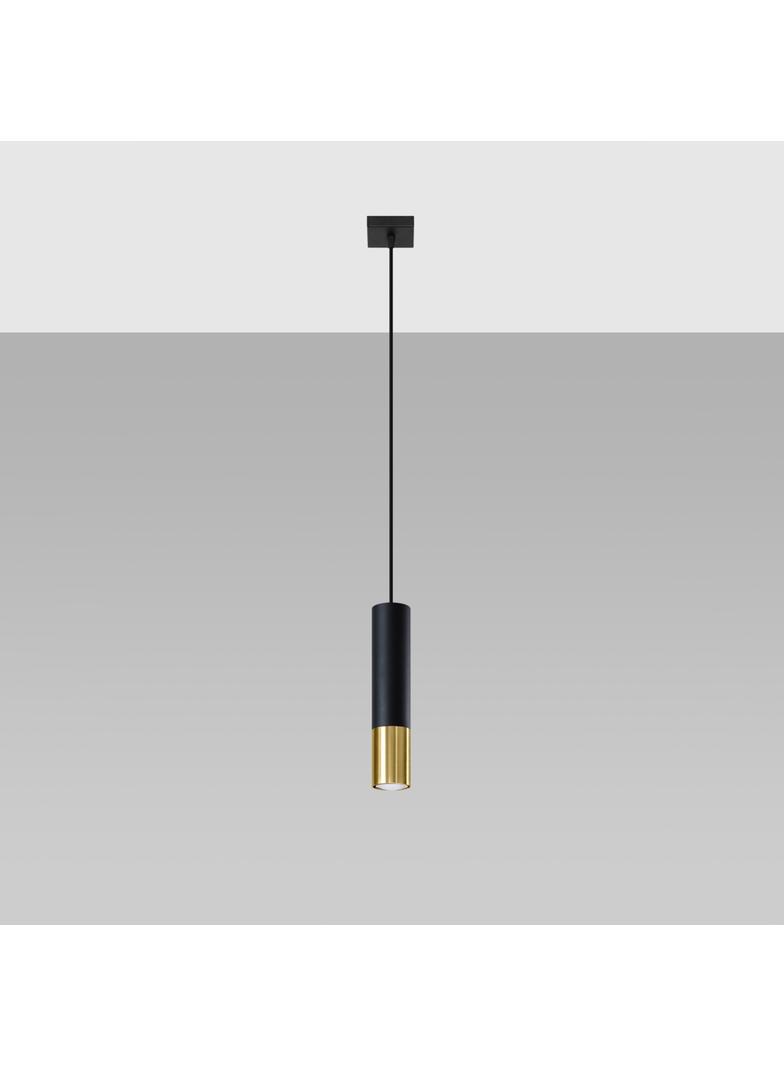 Sollux Lampa wisząca LOOPEZ 1 czarny/złoty SL.0952
