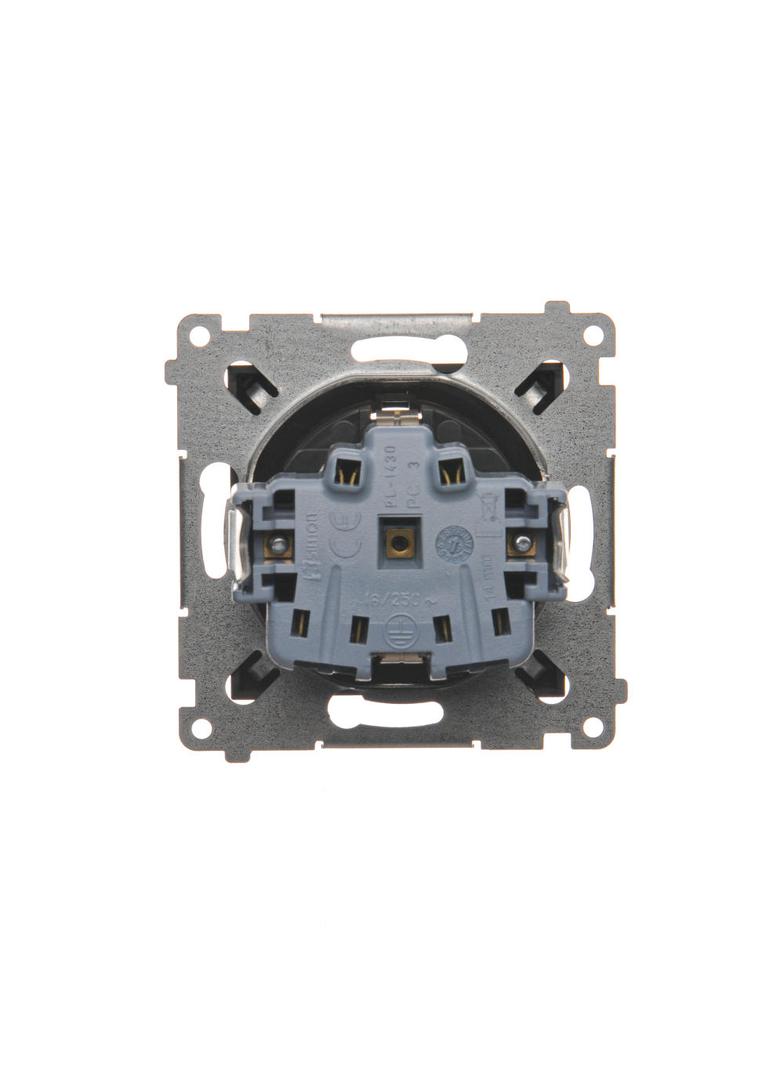 Simon 54 Gniazdo Schuko z przesłonami 16A z. śrub. brąz mat