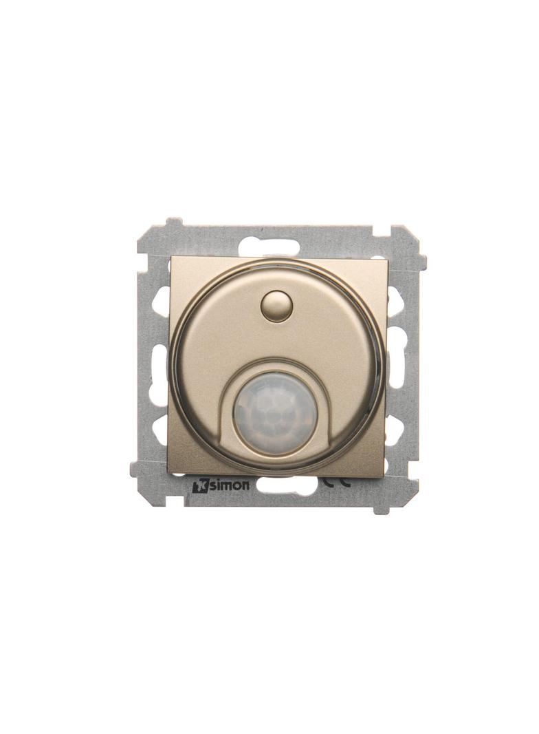 Simon 54 Łącznik z czujnikiem ruchu 20-500 W złoty mat DCR10T.01/44 KONTAKT