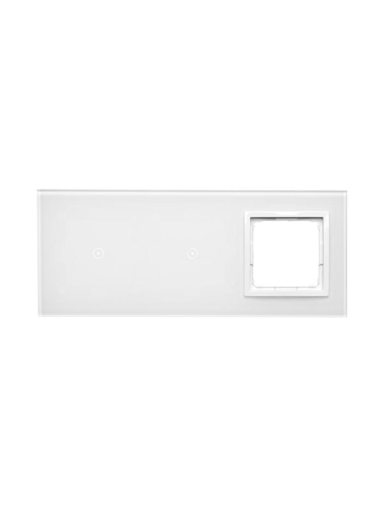 Simon 54 Touch Panel dotykowy S54 Touch 3 moduły 1 pole dotykowe + 1 pole dotykowe + 1 otwór na osprzęt S54 biała perła DSTR3110/70 KONTAKT