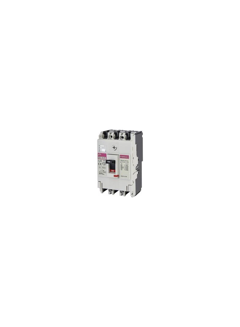 Wyłącznik mocy 3P 25kA wyzw. TM (bez regulacji) EB2S 160/3SF 100A 3P 004671835 ETI