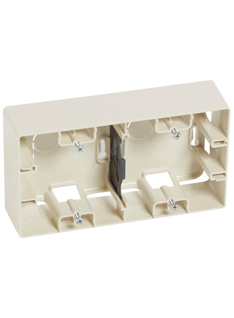 NILOE - PUSZKA NATYNKOWA PODWÓJNA KREMOWA, Legrand