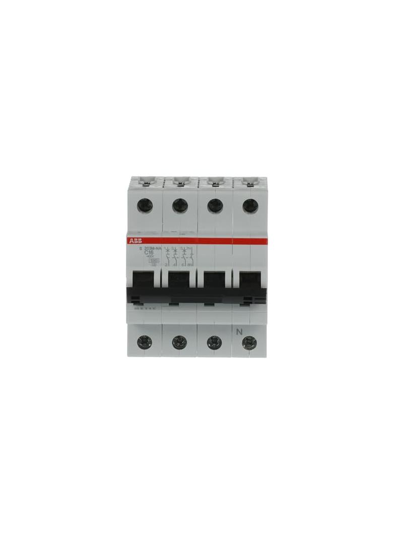 S203M-C16NA Wyłącznik nadprądowy 10kA 3P+N C16A 2CDS273103R0164 ABB