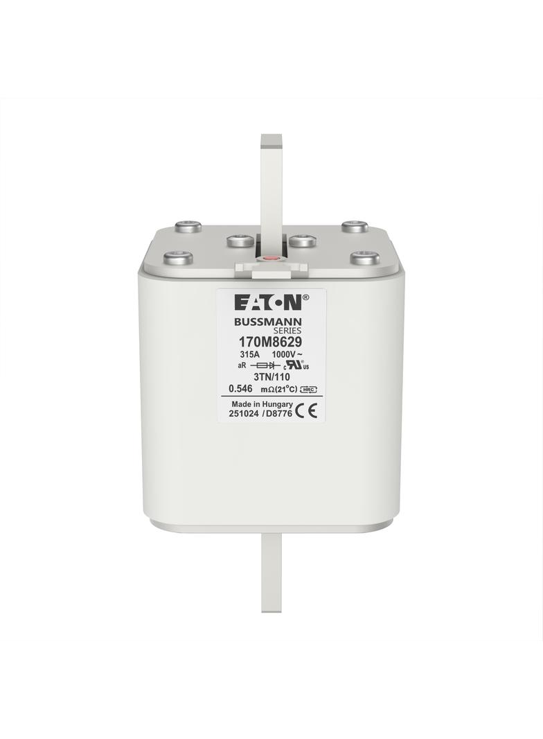 315A 1000V 3TN/110 aR INDICATOR FUSE Wkładka szybka 315A AC 1000V DIN 3 74x90x139 mm aR, 170M8629 EA