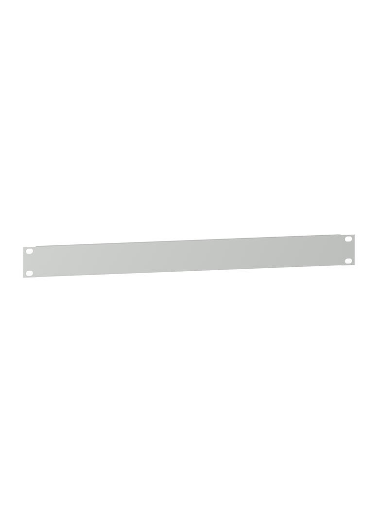 Płyta przednia 19, 1U, 15/10 mm, blacha stalowa, RAL7035