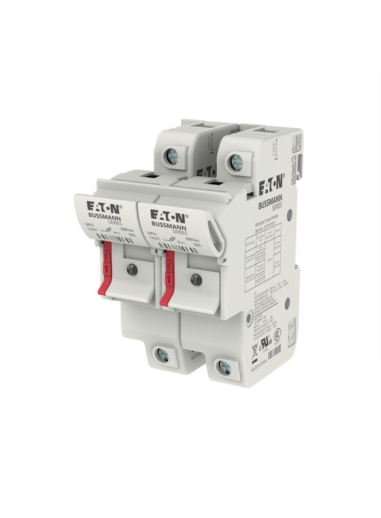 2 Pole 14x51 MFH Neon Indicator Podstawa wkładki cylindrycznej 14x51 2P 50A 690VAC wskaźnik CH142DIU