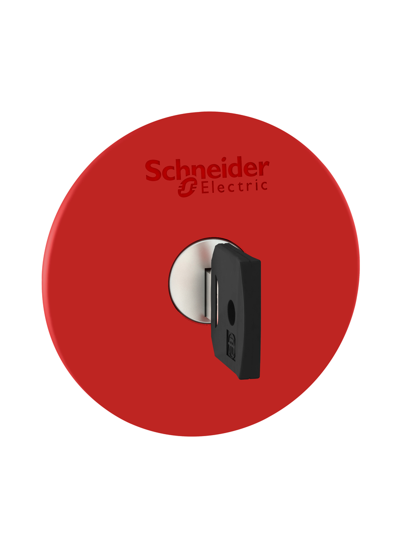 Harmony XB5 Przycisk grzybek fi60 czerwony z kluczem nr 455 plastikowy ZB5AS964 Schneider
