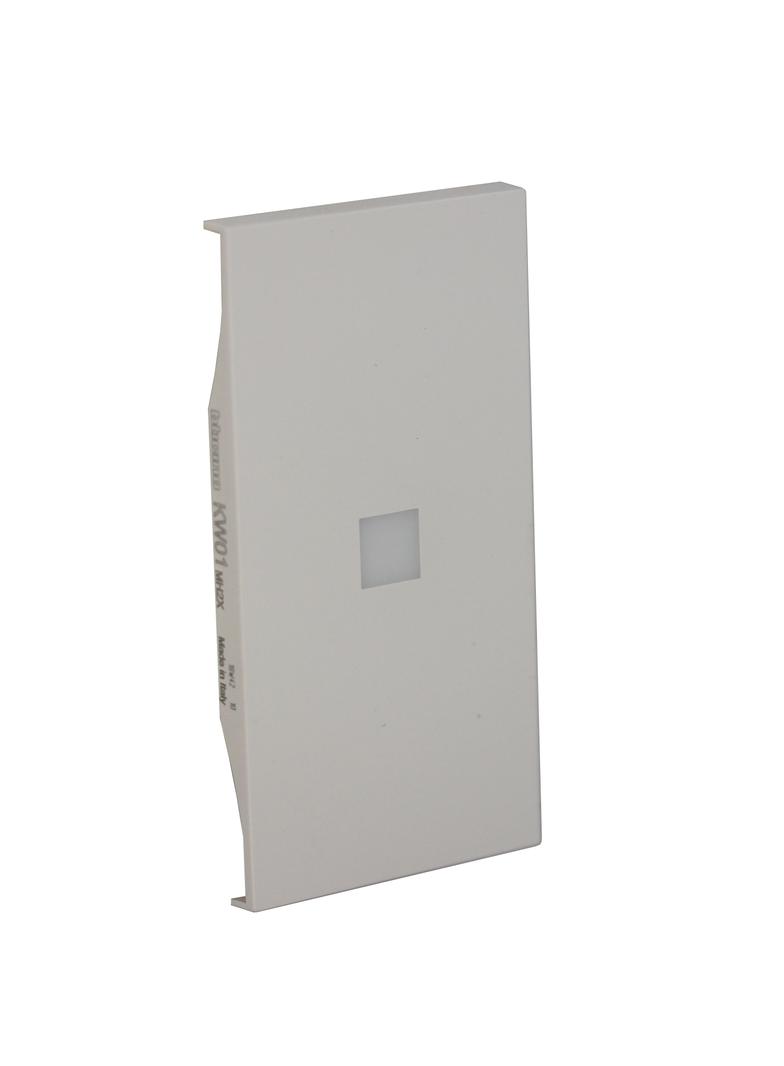 LIVING NOW 'MY HOME' - KLAWISZ Z OKIENKIEM PODŚWIETLENIA - 2 MODUŁY - BIEL, Bticino