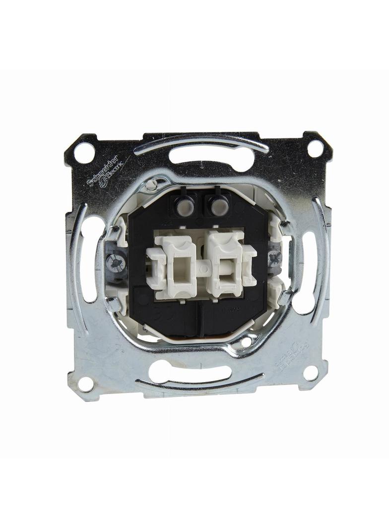 Merten, mechanizm łącznika świecznikowego z podświetleniem, podtynkowy, zaciski bezśrubowe