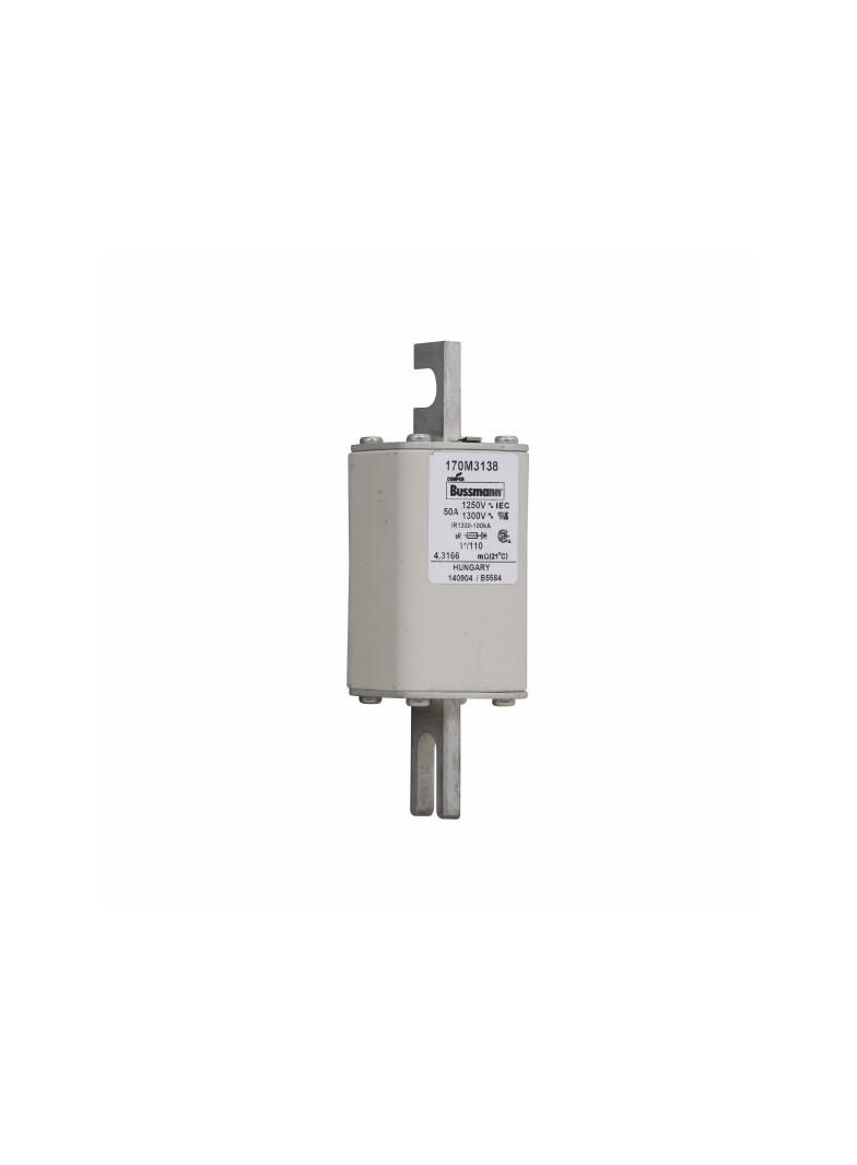50A 1250V 1*/110 aR INDICATOR FUSE Wkładka szybka 50A AC 1250V rozmiar 1 45x45x138 mm 170M3138 EATON