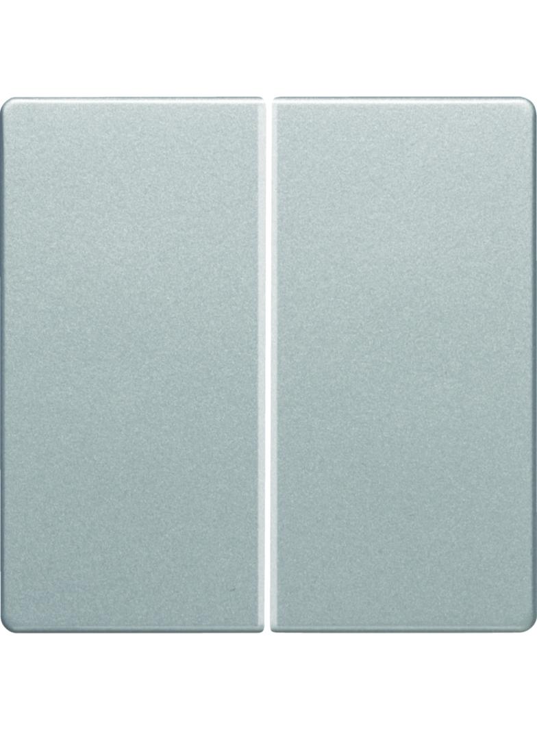 BERKER Q.x Przycisk podwójny aluminium aksamit lakierowana 85142124 HAGER