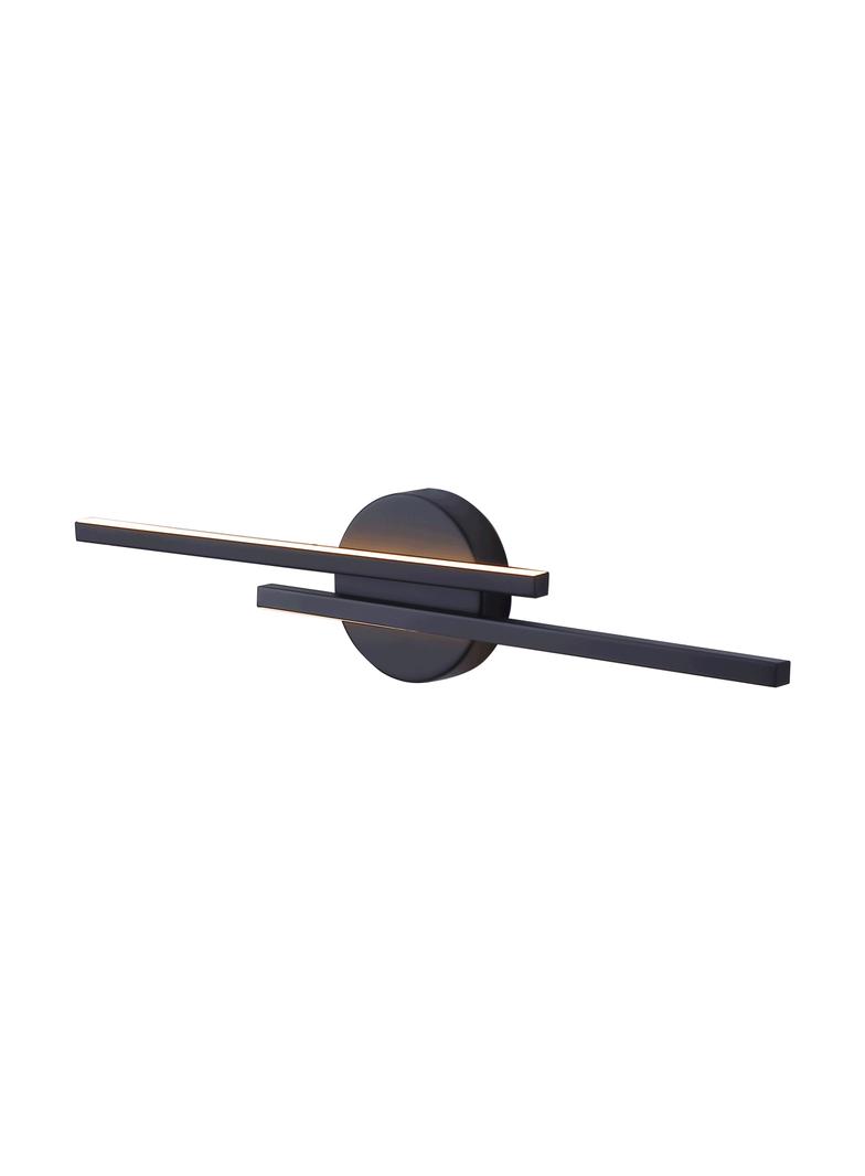 TEKANO LED 14W, lampa nad lustro, 1540lm, 4000K, IP44, dł. 55 cm, aluminium, czarna