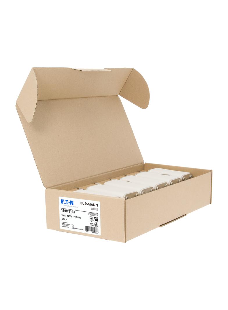 FUSE 160A 1250V 1*TN/110 AR CU Wkładka szybka 160A AC 1250V rozmiar 1 45x58x138 mm a 170M3193 EATON