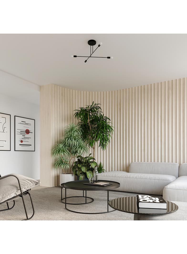 Żyrandol NORAH 4 czarny