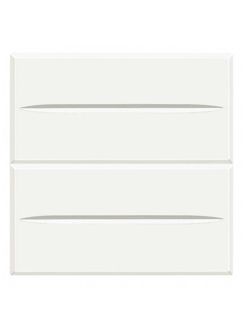 AXOLUTE - PRZYCISK PODWÓJNY 2 MODUŁY AXIAL BIAŁY, Bticino