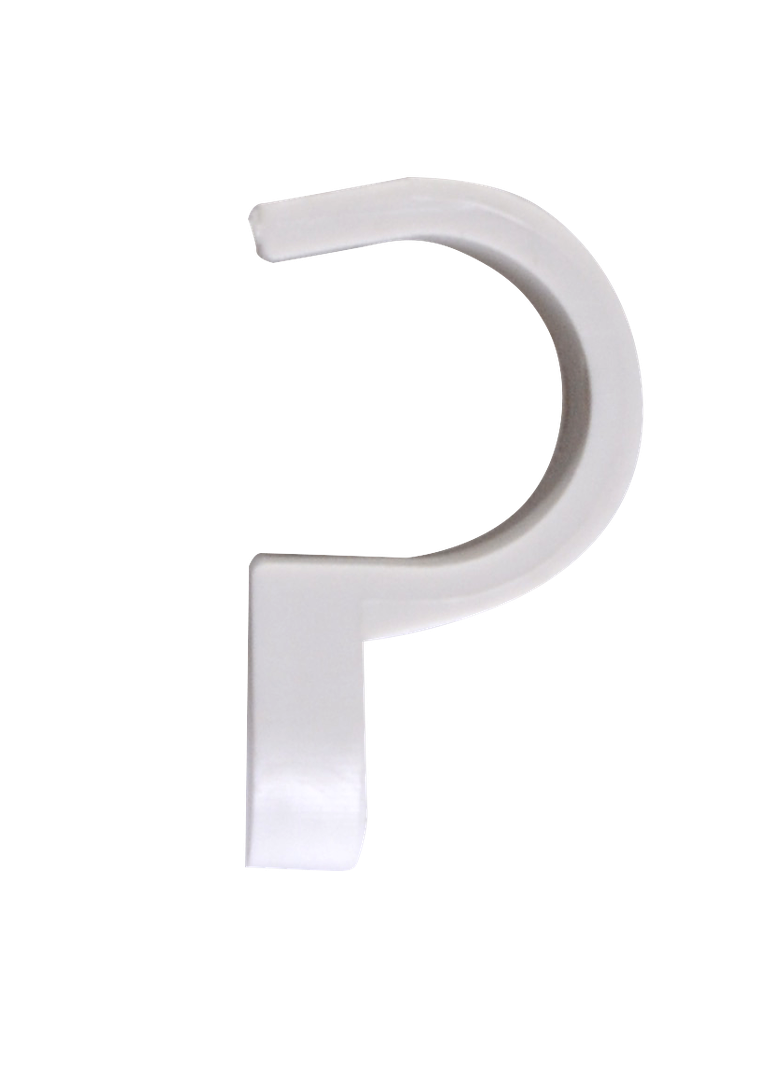 Uchwyt plastikowy do rurek instalacyjnych pojedynczy 18 mm posadzkowy wzmocniony PA [OP 80]