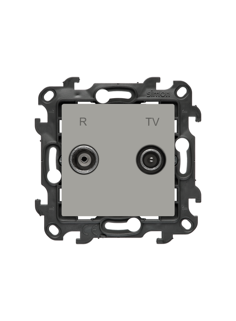 Simon 24 Gniazdo antenowe R-TV zakończeniowe 10dB kaszmirowy NAZ.01/42