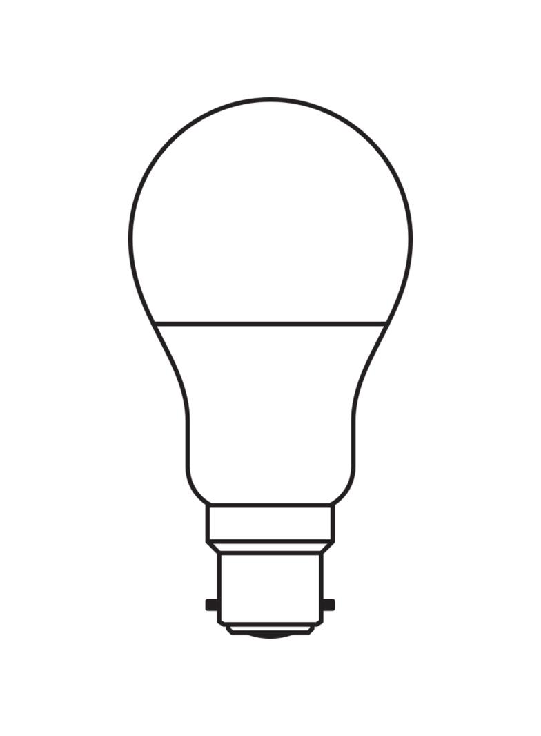 Lampa LED BASE Classic A60 8,5W/827 230V plastik B22D FS4 OSRAM