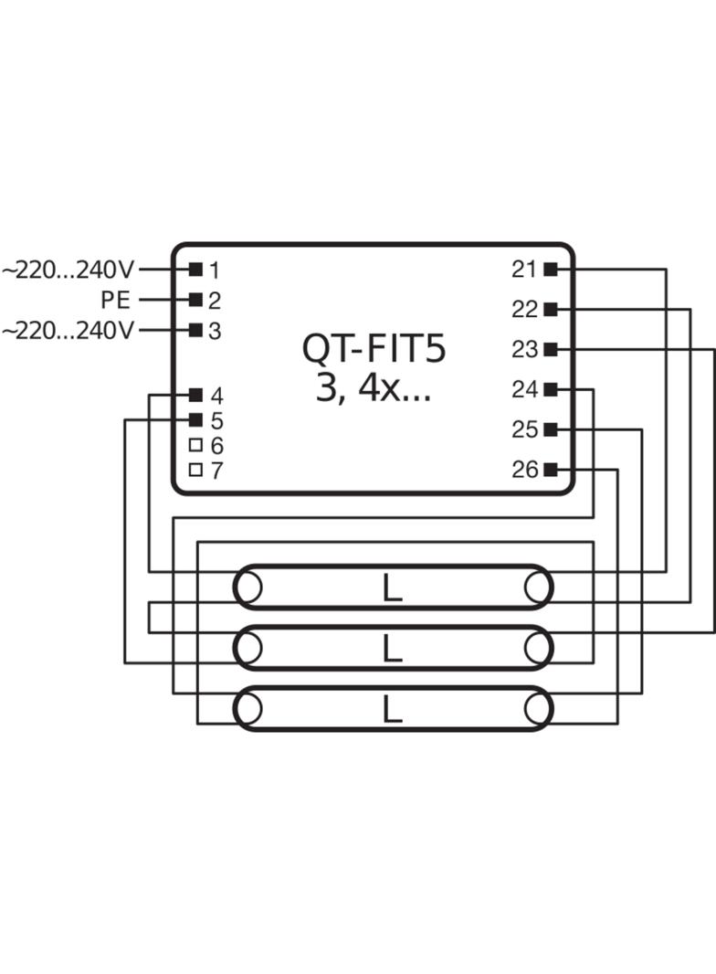 Statecznik elektroniczny Quicktronic FIT5 3x14,4X14 220-240